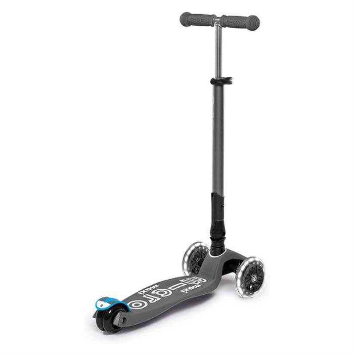 Maxi Micro Scooter Deluxe Foldable Volcano Grey LED MMD094