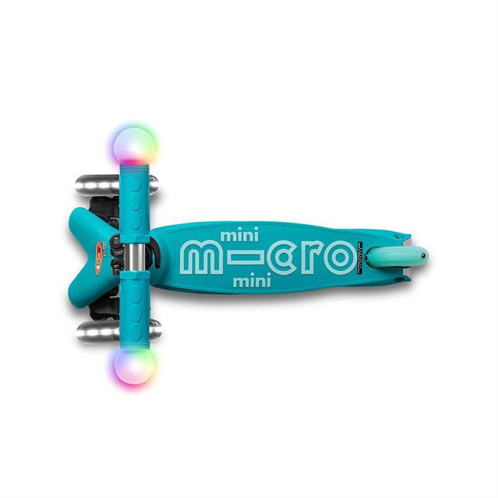 Mini Micro Scooter Deluxe Magic Aqua LED MMD131