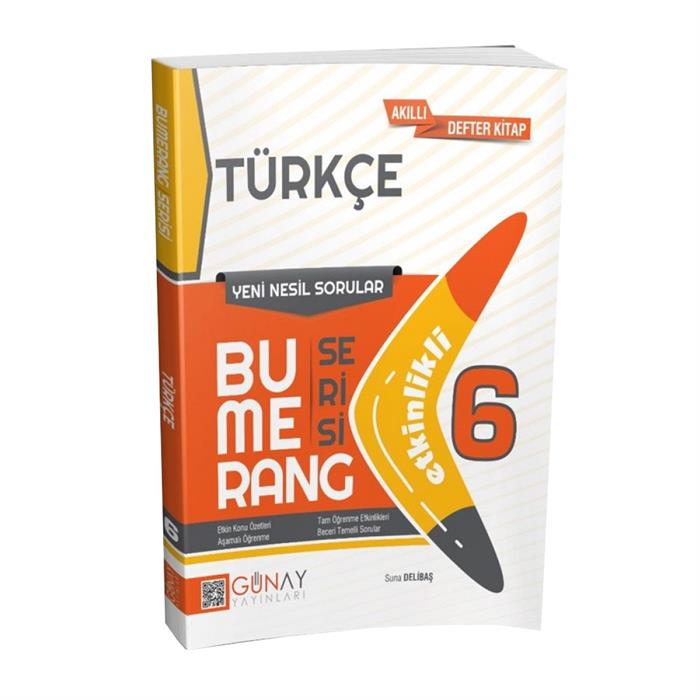 6 Sınıf Bumerang Türkçe Etkinlikli Soru Bankası Günay Yay