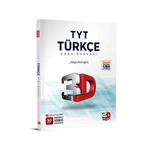 3D TYT Türkçe Soru Bankası Asiye Karagöz 3D Yayınları