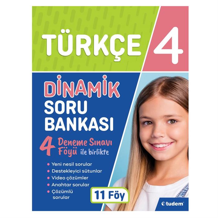 4 Sınıf Türkçe Dinamik Soru Bankası Tudem Yayınları