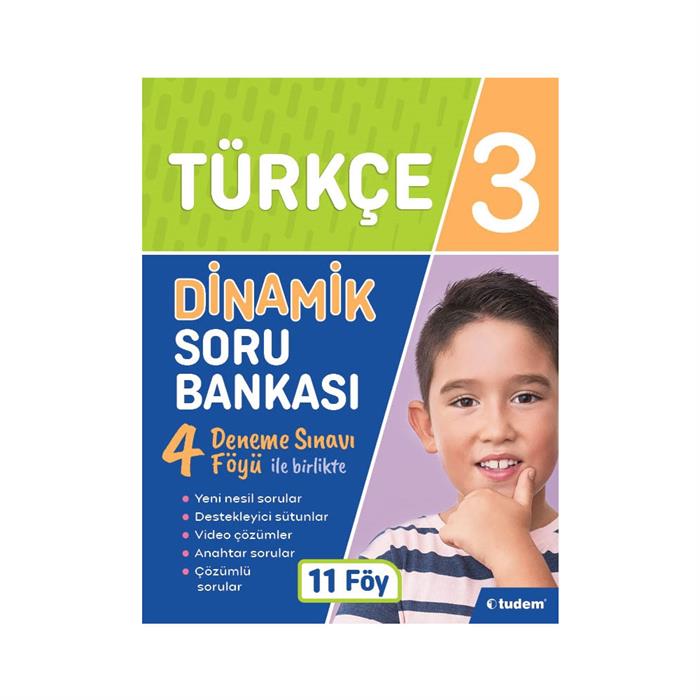 3 Sınıf Türkçe Dinamik Soru Bankası Tudem Yayınları