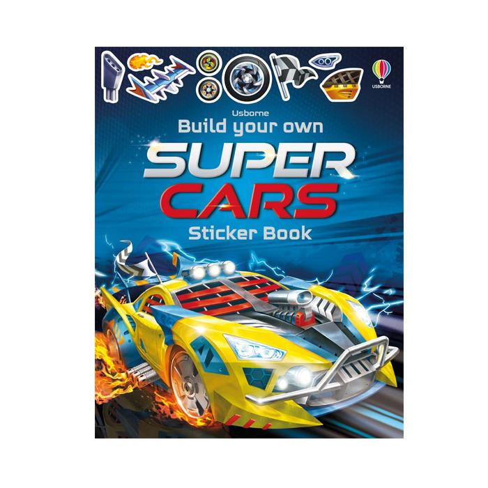 Build Your Own Supercars Sticker Book Usborne