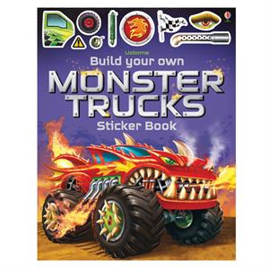 Build Your Own Monster Trucks Sticker Book Usborne