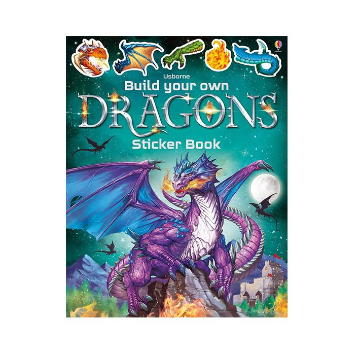 Build Your Own Dragons Sticker Book Usborne