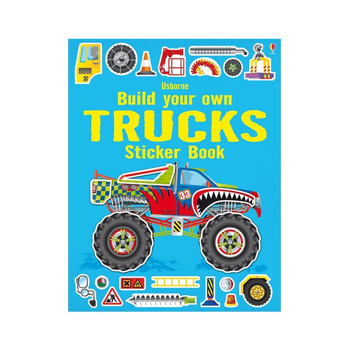 Build your own Trucks Sticker book Usborne
