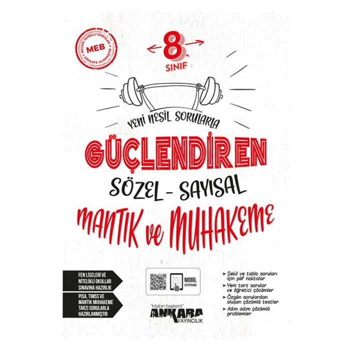 8 Sınıf Güçlendiren Sözel Sayısal Mantık ve Muhakeme Ankara Yay
