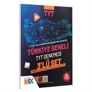 Türkiye Geneli TYT Çıkmış Sorular Denemesi 3'lü Se A Yayınları