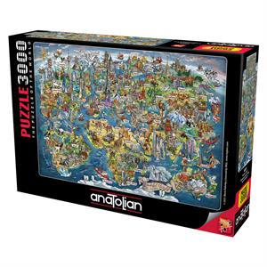 Anatolian Puzzle 3000 Parça Harika Dünya 4923