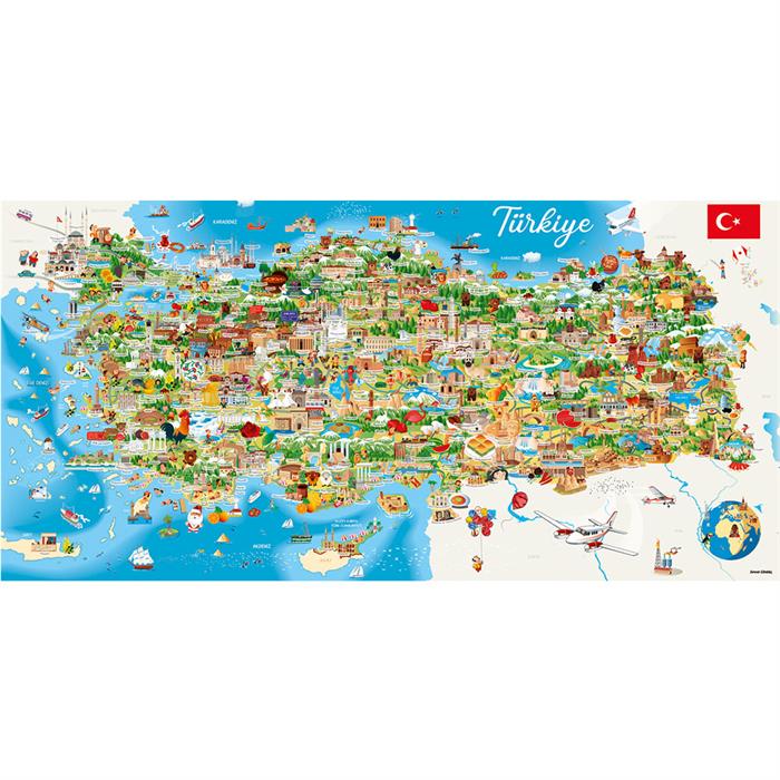 Anatolian Puzzle 1500 Parça Türkiye Haritası 3793