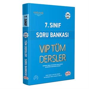 7 Sınıf VİP Tüm Dersler Soru Bankası Mavi Kitap Editör Yayınları