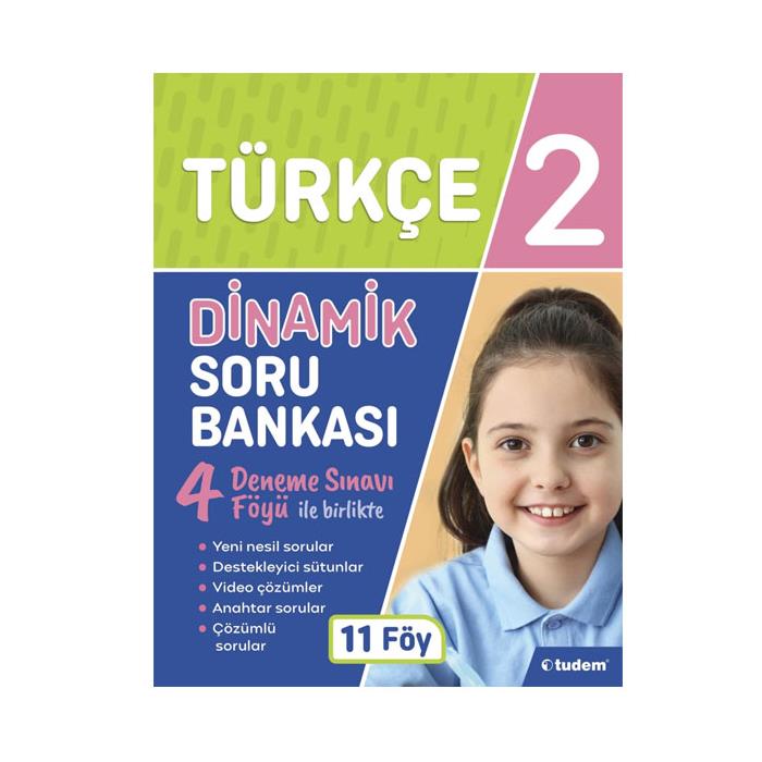 2 Sınıf Türkçe Dinamik Soru Bankası Tudem Yayınları