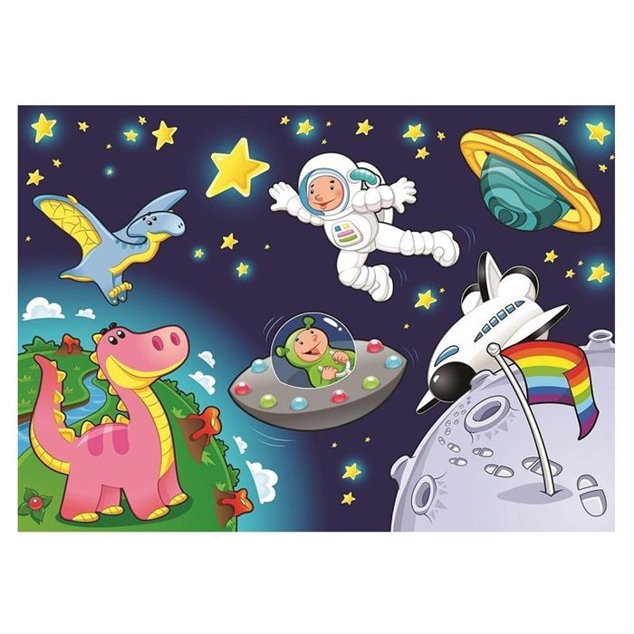 Art Puzzle 24+35 Parça Astronot ve Mini Pegasus 4492