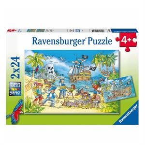 Ravensburger Çocuk Puzzle 2x24 Parça Macera Adası 50895