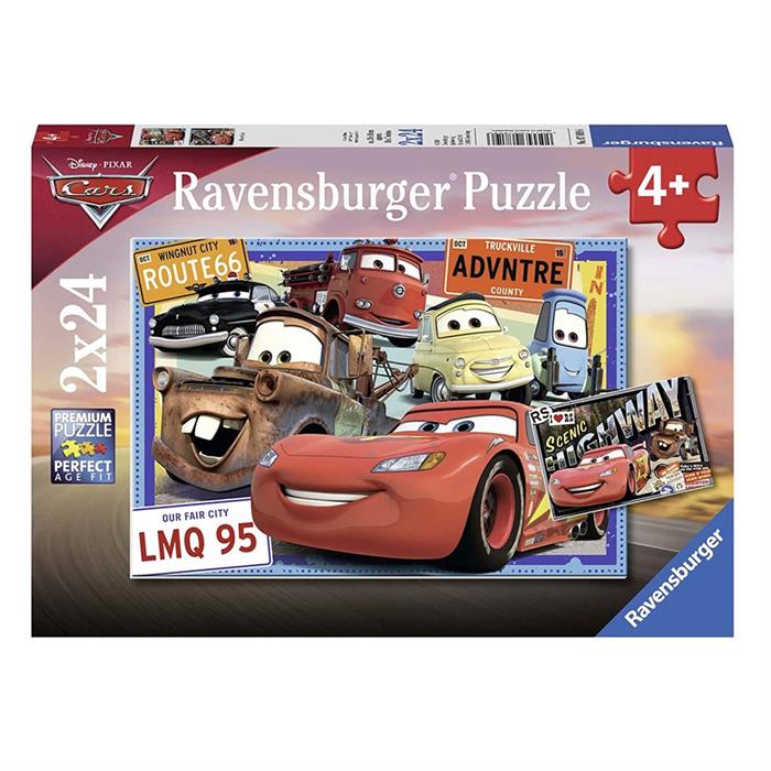 Ravensburger Çocuk Puzzle 2x24 Parça WD Cars 78196