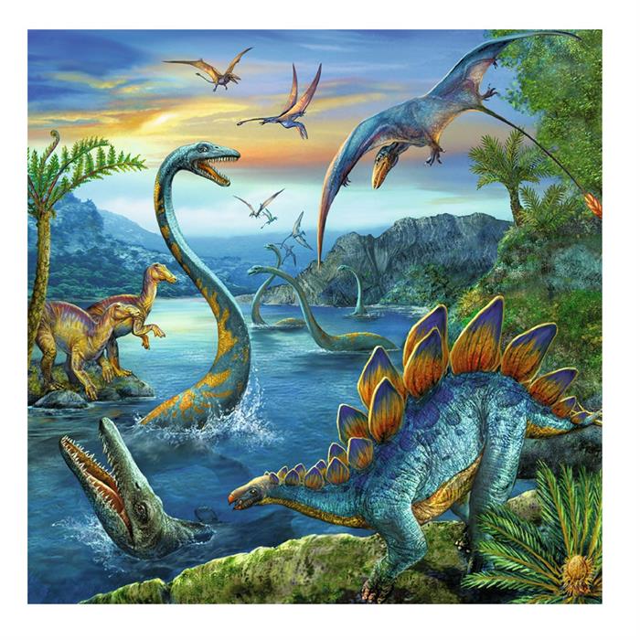 Ravensburger Çocuk Puzzle 3x49 Parça Dinozorlar 93175