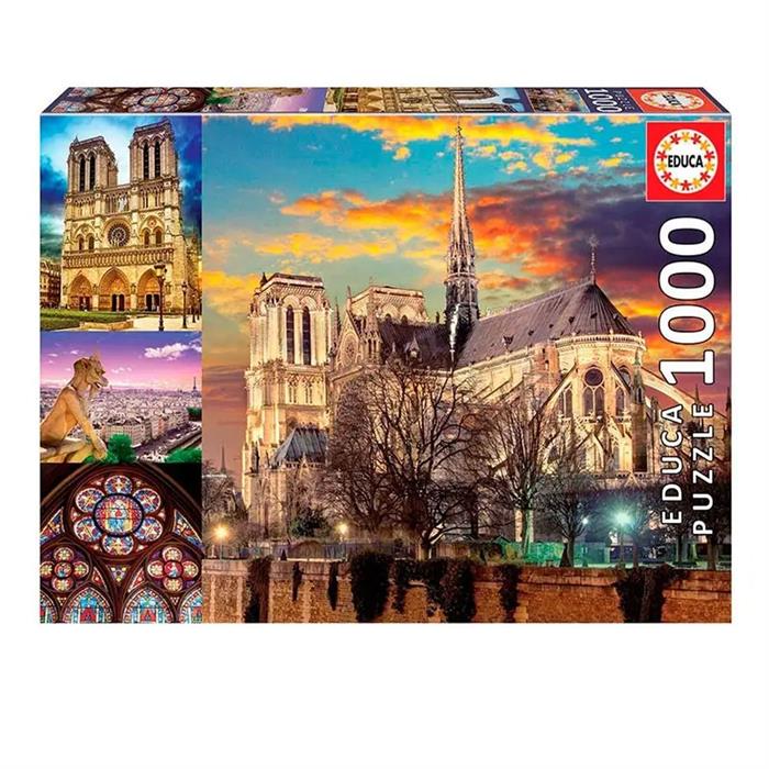 Educa Puzzle 1000 Parça Notre Dame Kolaj 18456