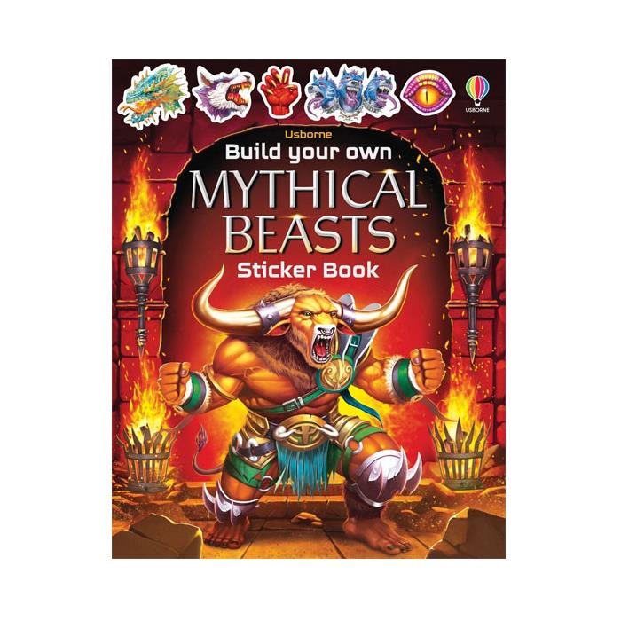 Build Your Own Mythical Beasts Sticker Book Usborne