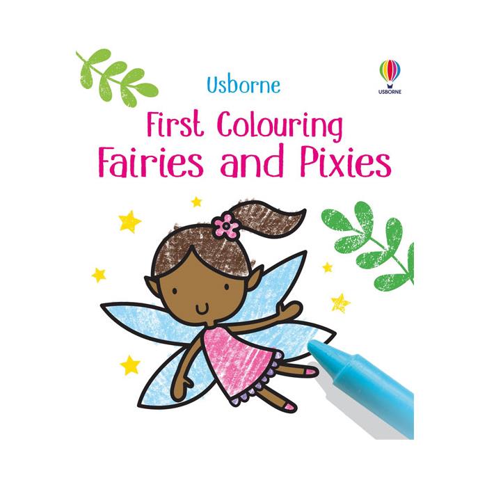 First Colouring Fairies and Pixies Usborne