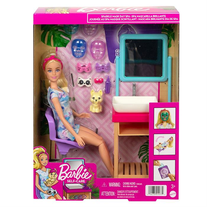 Barbie Welness Işıltı Dolu Spa Günü Oyun Seti HCM82