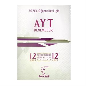 AYT Sözel 12'li Deneme Sınavı Karekök Yayınları