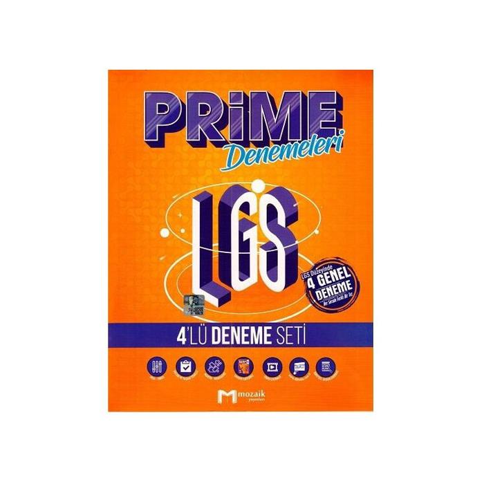 8 Sınıf LGS Prime 4 lü Deneme Mozaik Yayınları