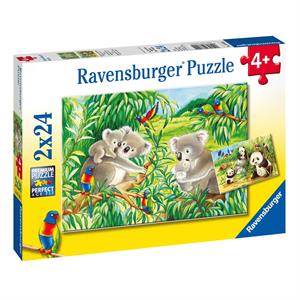 Ravensburger Puzzle 2x24 Parça Koalas Pandas 78202