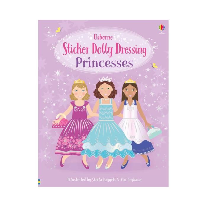 Sticker Dolly Dressing Princesses Usborne Publishing