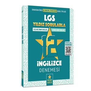 8. Sınıf LGS İngilizce 12 Deneme Yıldız Sorular