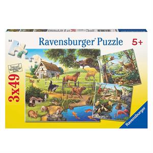 Ravensburger 3-49 Parça Puzzle Dağ Hayvanları 092659