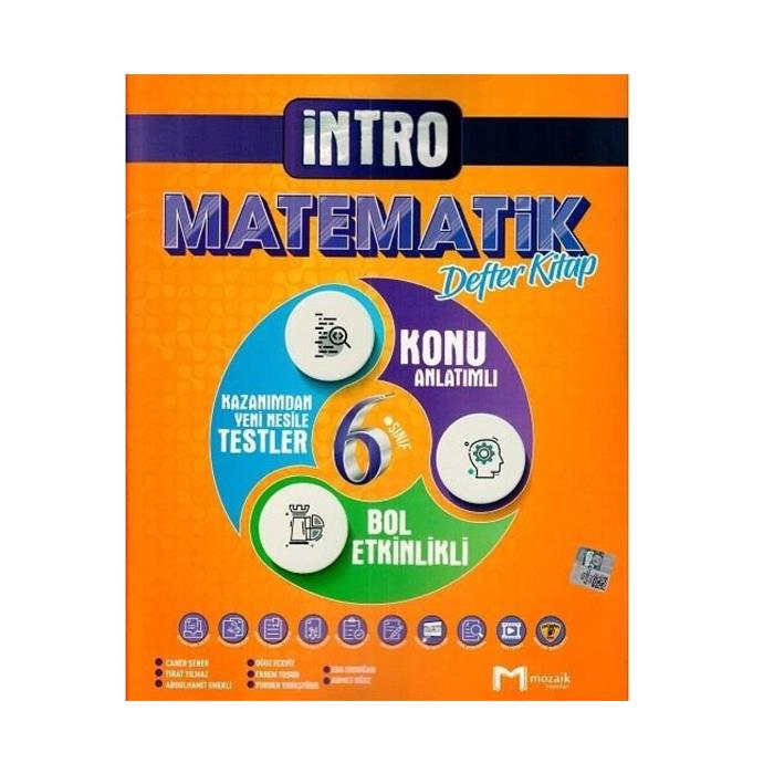 6. Sınıf Matematik İntro Defter Kitap Mozaik Yayınları