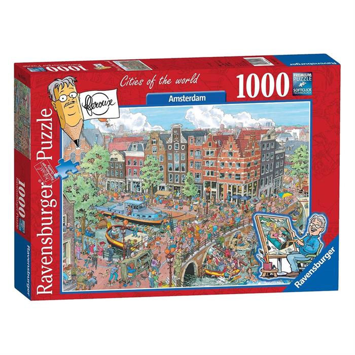 Ravensburger 1000 Parça Puzzle Amsterdam Karikatür 191925