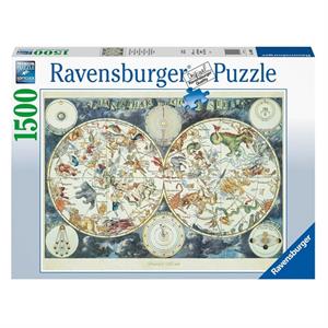 Ravensburger 1500 Parça Puzzle Map of Beasts 160037