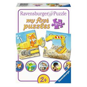 Ravensburger Çocuk Puzzle 9x2 Parça İnşaatçı Hayvanlar 30743