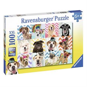 Ravensburger 100 Parça Puzzle Kostümlü Köpekler 108701