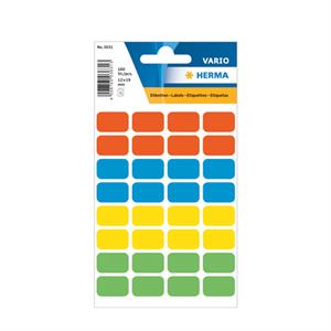Herma Vario Etiket 12x19 mmKarışık Renkli 3631