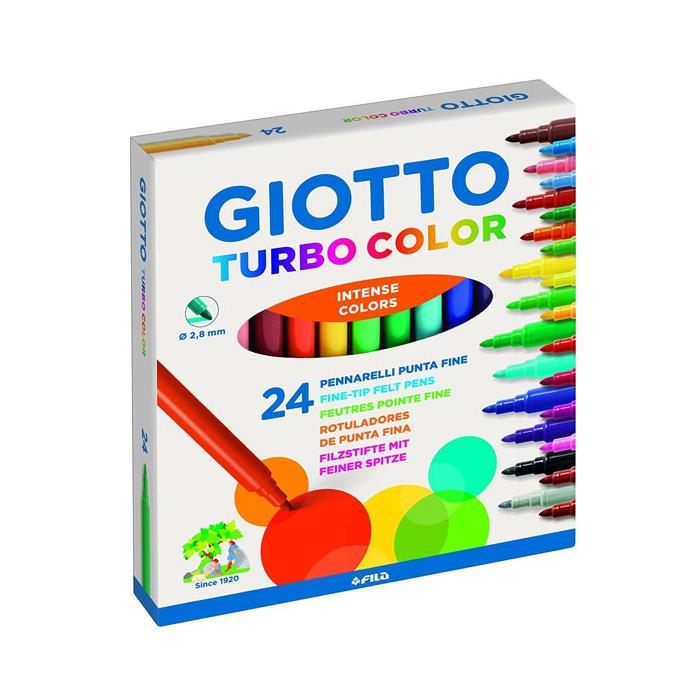 Giotto Turbo Maxi Keçeli Kalem 24 lü Kutu 455000