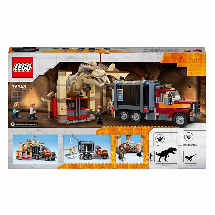 Lego Jurassic World T ve Atrociraptor Dinozor Kaçışı 76948