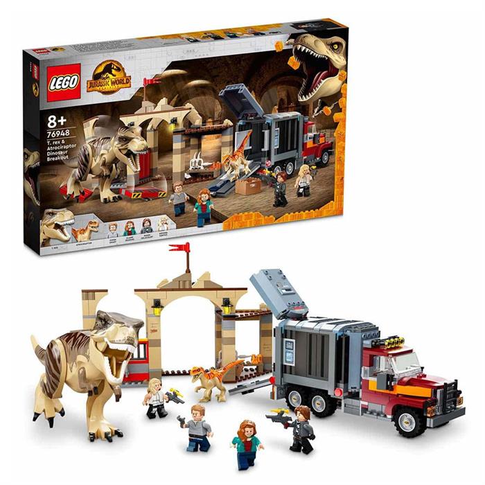 Lego Jurassic World T ve Atrociraptor Dinozor Kaçışı 76948