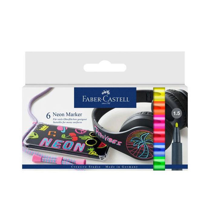 Faber-Castell Neon Markör 6Lı Set 5040160806000