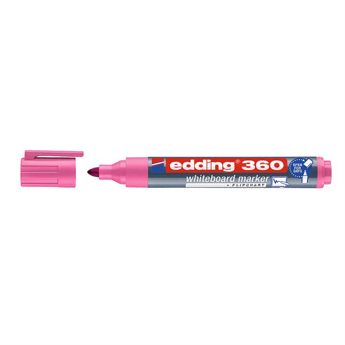 Edding E-360 Beyaz Yazı Tahtası Kalemi Pembe