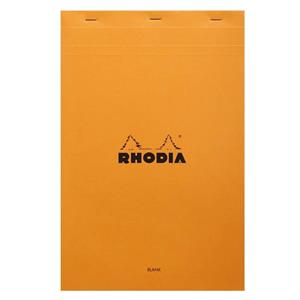 Rhodia Classic Üstten Zımbalı A4 Çizgisiz Defter Orange 19000C