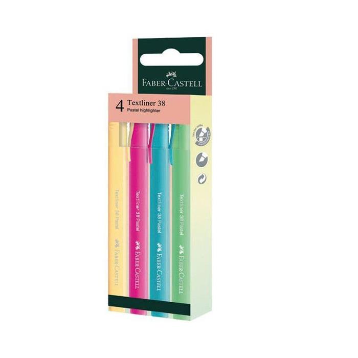 Faber-Castell Textliner 38 İşaret Kalem Seti Pastel Renkler158216
