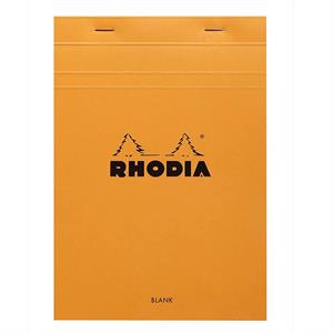 Rhodia Classic Üstten Zımbalı A5 Çizgisiz Defter Orange RT16000