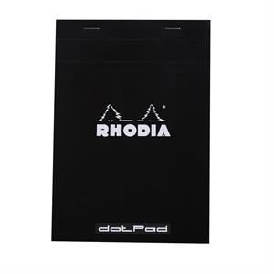 Rhodia Classic Üstten Zımbalı A5 Noktalı Defter Black RT16559