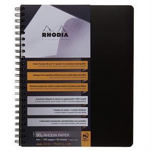 Rhodia Rhodiactive A4+ Çizgili Defter Black RC119921