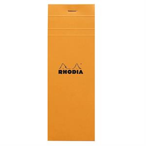 Rhodia Classic Üstten Zımbalı 7,4x21cm Kareli Defter Orange RB8200