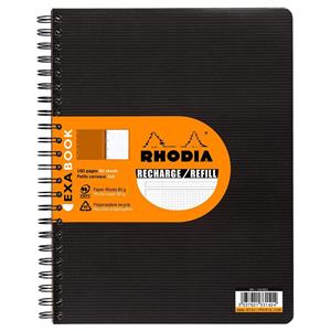 Rhodia ExaBook A4+ Recharge Kareli Black 133142C