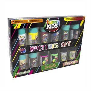 Funny Kids Multimix 20 Ml.x12 Renk Tüp Set (FNNY-012-2100)