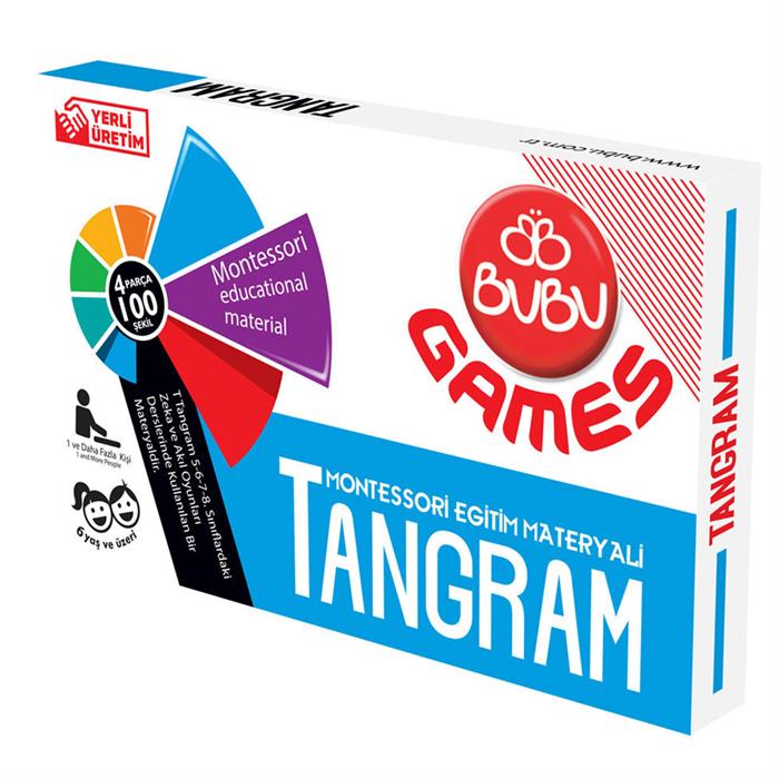 Bu-Bu Games Naturel Tangram 9x13.5 Cm.BUBU-GM0016